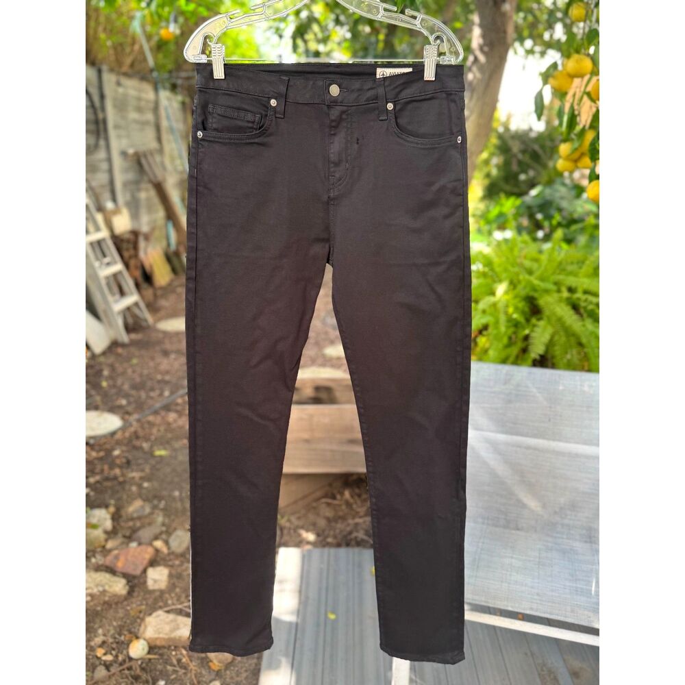 Aviator USA For Her Black Slim Straight Women's Pant Jeans Size 30 Small Flaw